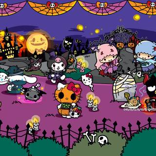 Sanrio characters Halloween wallpaper