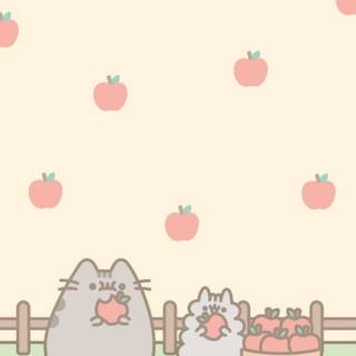 Pusheen phone wallpaper