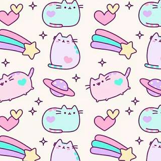Pusheen phone wallpaper