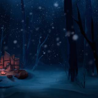 Winter 5120x2880 wallpaper