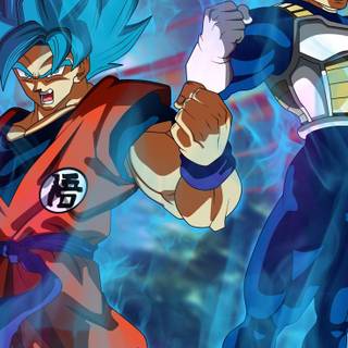Goku and Vegeta iPhone wallpaper