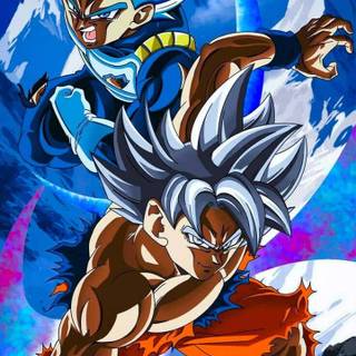 Goku and Vegeta iPhone wallpaper