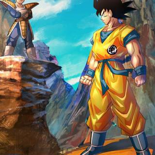 Goku and Vegeta iPhone wallpaper