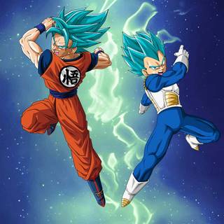 Goku and Vegeta iPhone wallpaper