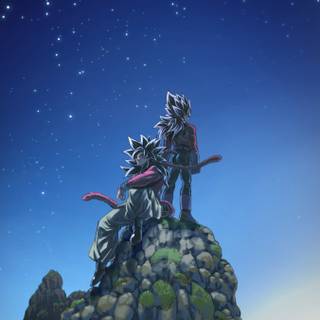 Goku and Vegeta iPhone wallpaper