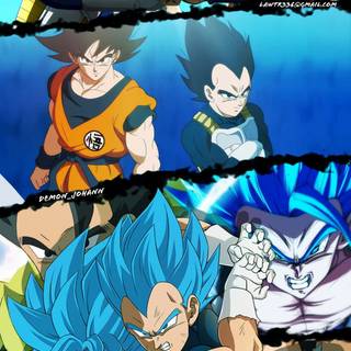 Goku and Vegeta iPhone wallpaper