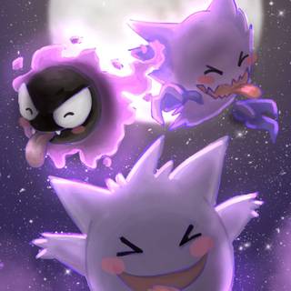 Gengar iPhone wallpaper