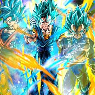 Goku and Vegeta iPhone wallpaper