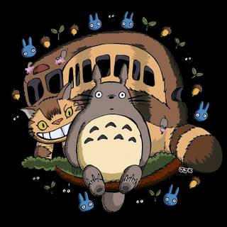 Totoro iPhone wallpaper