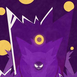 Gengar iPhone wallpaper
