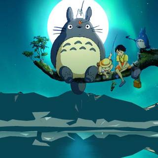 Totoro iPhone wallpaper