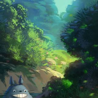 Totoro iPhone wallpaper