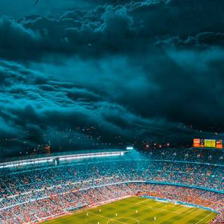 Camp Nou iPhone wallpaper