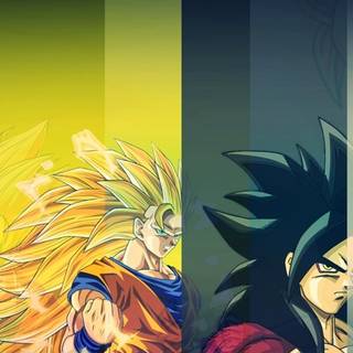 Goku and Vegeta iPhone wallpaper