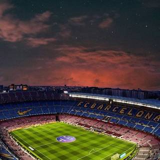 Camp Nou iPhone wallpaper