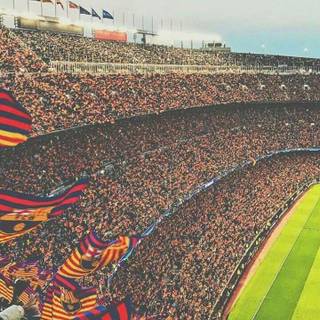 Camp Nou iPhone wallpaper