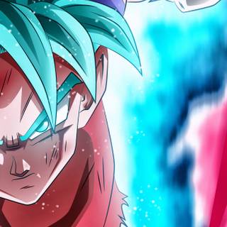 Goku and Vegeta iPhone wallpaper