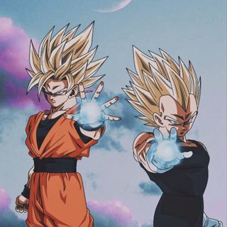 Goku and Vegeta iPhone wallpaper