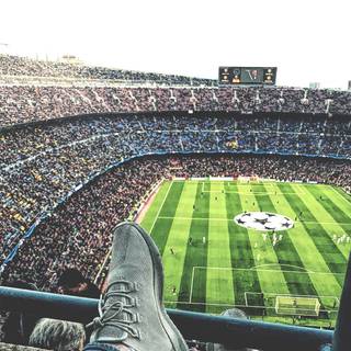 Camp Nou iPhone wallpaper