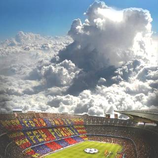 Camp Nou iPhone wallpaper