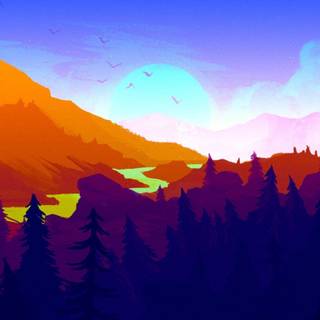 Firewatch iPhone wallpaper