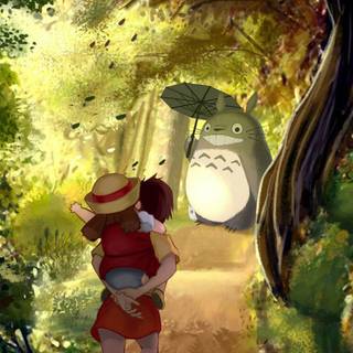 Totoro iPhone wallpaper