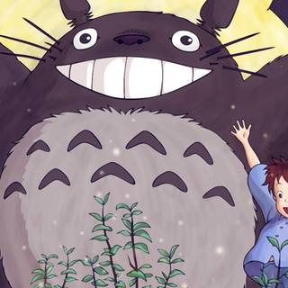 Totoro iPhone wallpaper