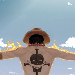 Ace One Piece iPhone wallpaper