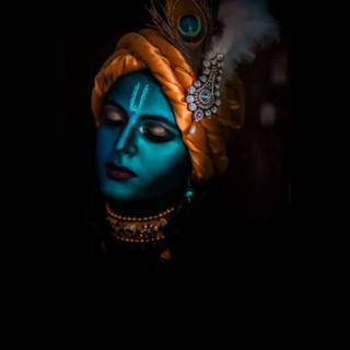 Lord Krishna iPhone wallpaper