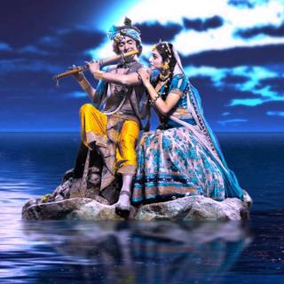 Lord Krishna iPhone wallpaper