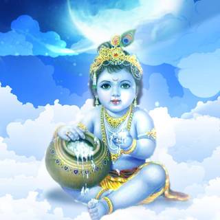 Lord Krishna iPhone wallpaper