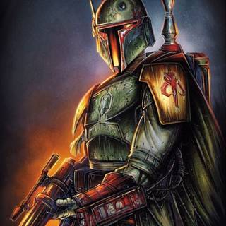 Boba Fett phone wallpaper