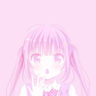 Pink anime phone wallpaper