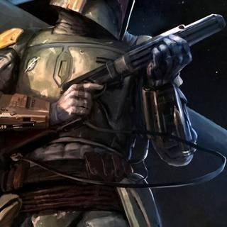 Boba Fett phone wallpaper
