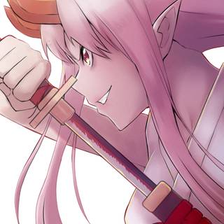 Pink anime phone wallpaper