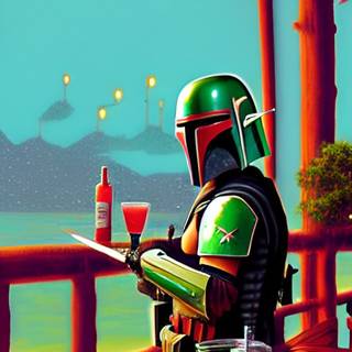 Boba Fett phone wallpaper