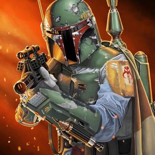 Boba Fett phone wallpaper