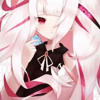 Pink anime phone wallpaper