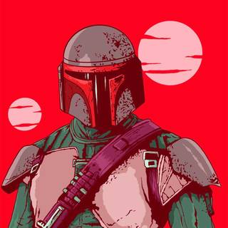 Boba Fett phone wallpaper