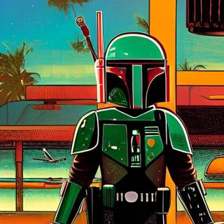 Boba Fett phone wallpaper