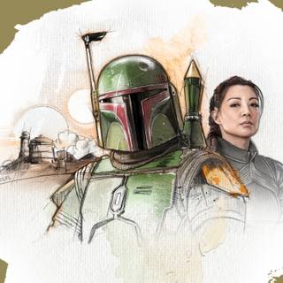 Boba Fett phone wallpaper
