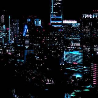 Dark city lights wallpaper