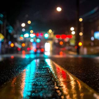 Dark city lights wallpaper