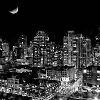 Dark city lights wallpaper