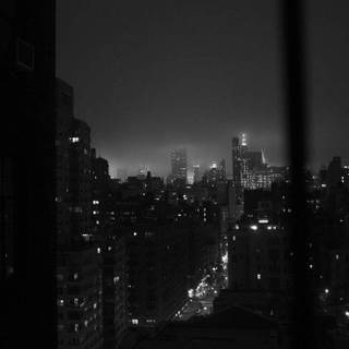 Dark city lights wallpaper