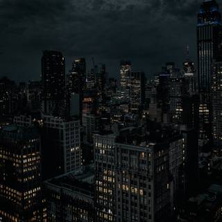 Dark city lights wallpaper