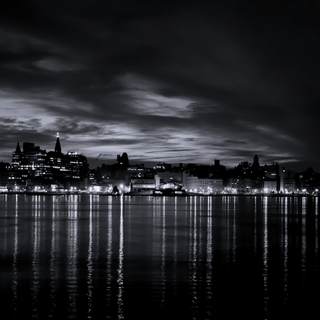 Dark city lights wallpaper