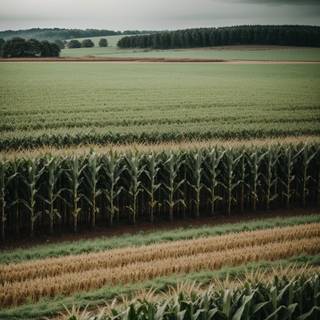 Dark corn fields wallpaper
