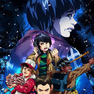 Anime Stranger Things wallpaper