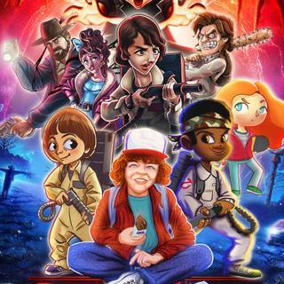 Anime Stranger Things wallpaper